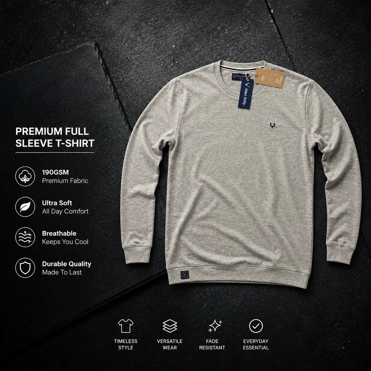 Allen solly Grey tee ZONIFIT