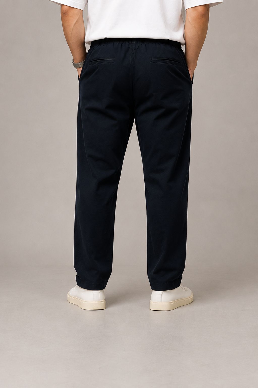 Nylon pant (navy blue)